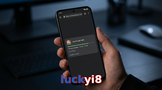 Main screen of Luckyi8 apk page for PK players